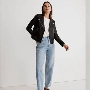Madewell Washed Leather Motorcycle Jacket
